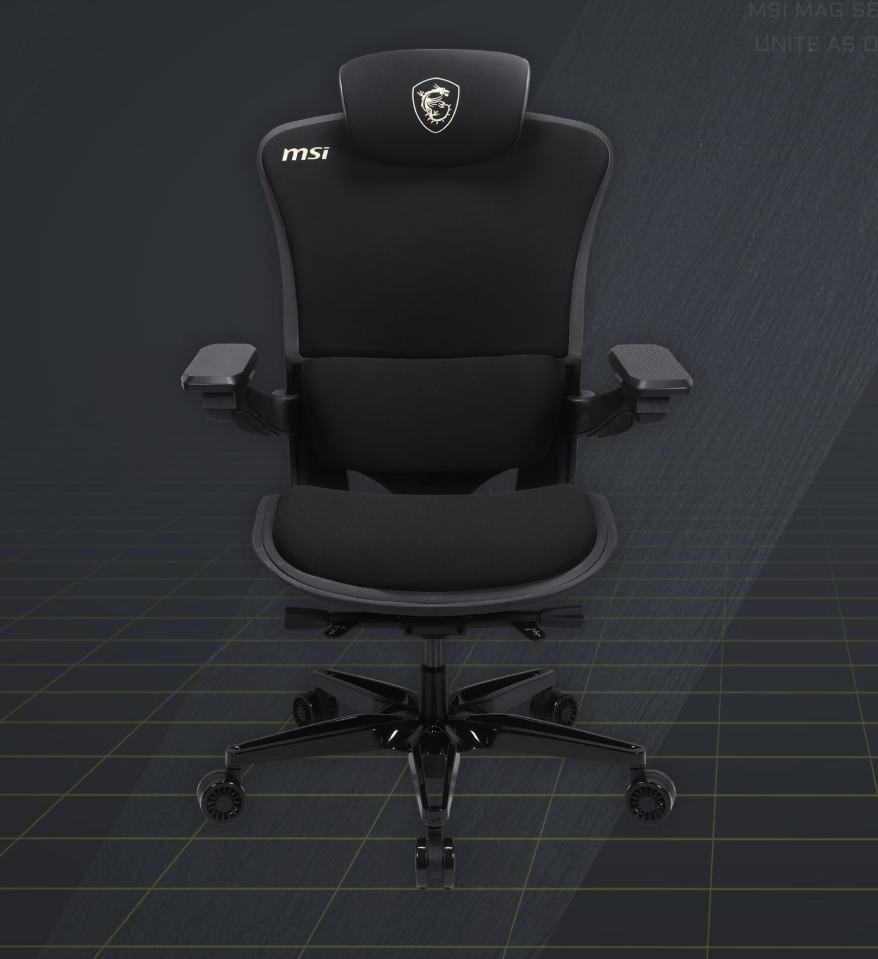 微星推出MAG A10人体工学电竞椅 2499元享动态支撑+150kg承重